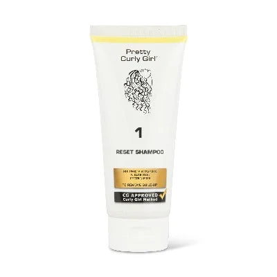 pretty curly girl travel size reset shampoo