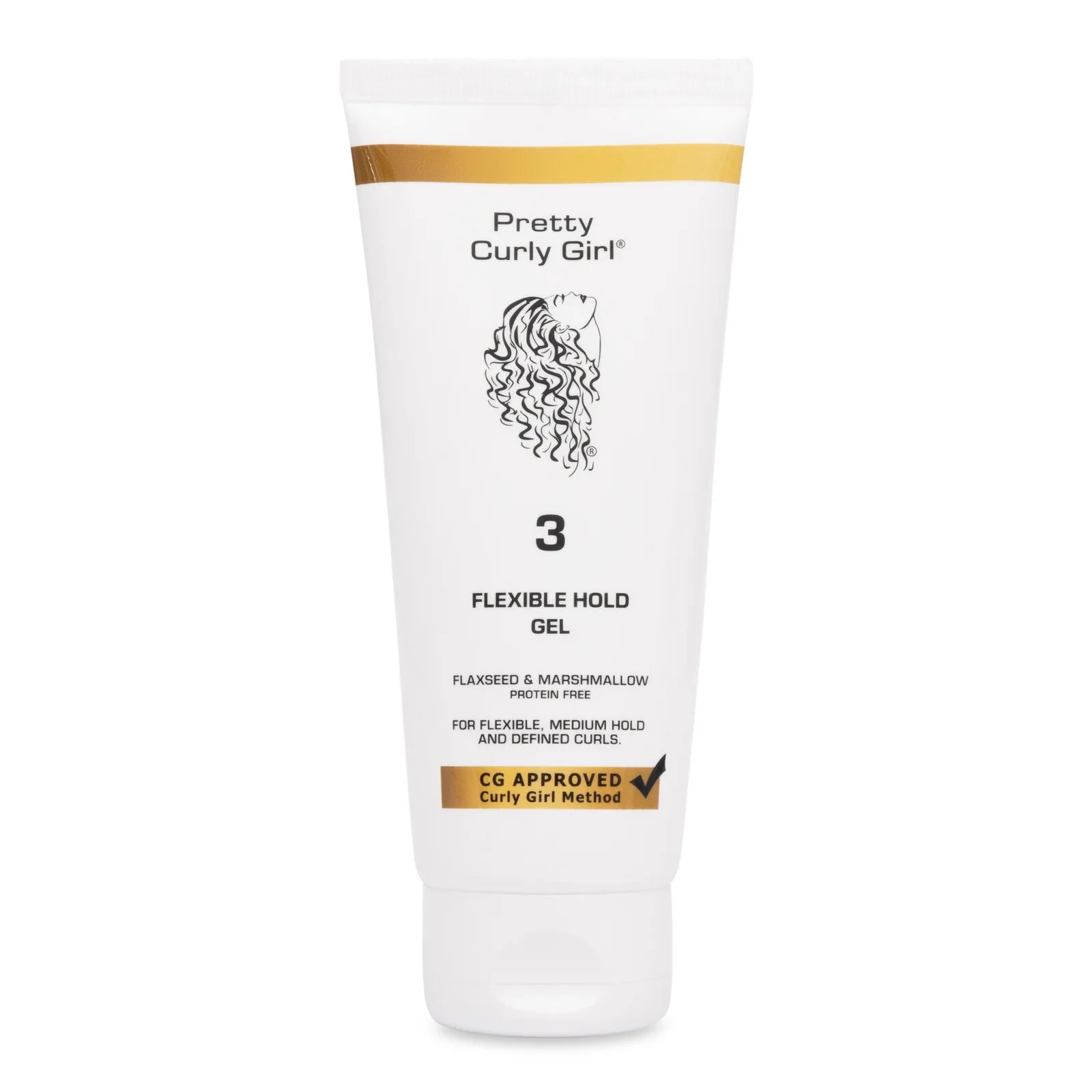pretty curly girl FLEXIBLE HOLD GEL 100 ml travel size cg proberen